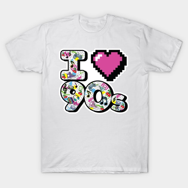 I Heart 90s T-Shirt by ArtofJMS